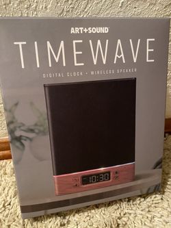 Wireless Speaker and Digital Clock - Art+Sound