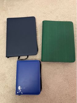 Trading card binders (lot of 3)