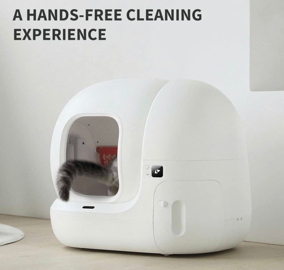 PETKIT PURAMAX Self-Cleaning Cat Litter Box ,Automatic Cat Litter Box with Litter Mat,xSecure/Odor Removal/App Control