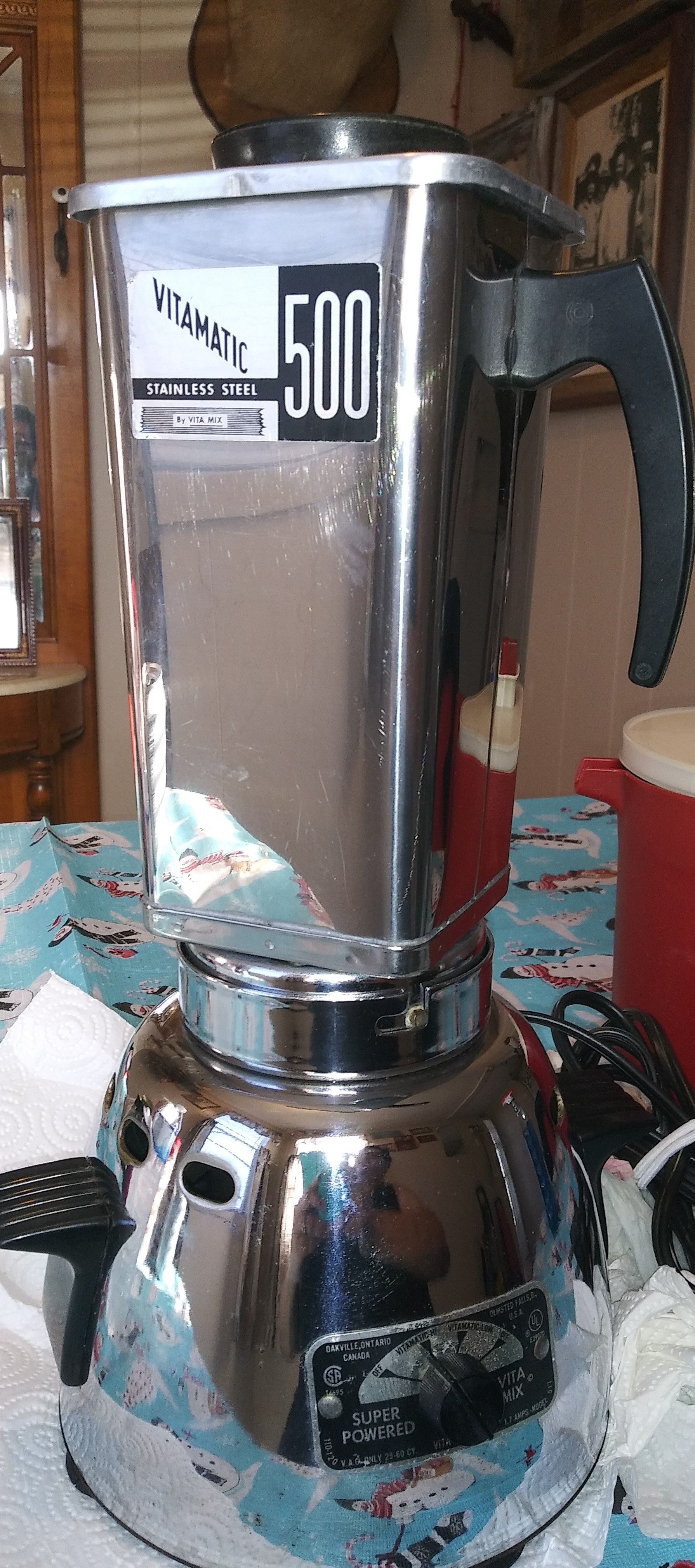 Vintage VitaMix Vitamatic 500 Chrome Stainless Steel
