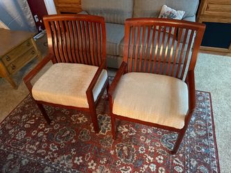 Pair of Kimball International Solid Wood Accent Guest Chairs - Set of 2