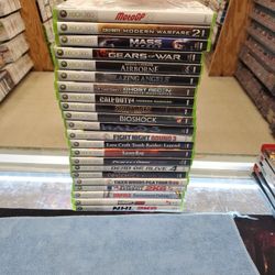 Xbox 360 Games$ 5 To $10 Each