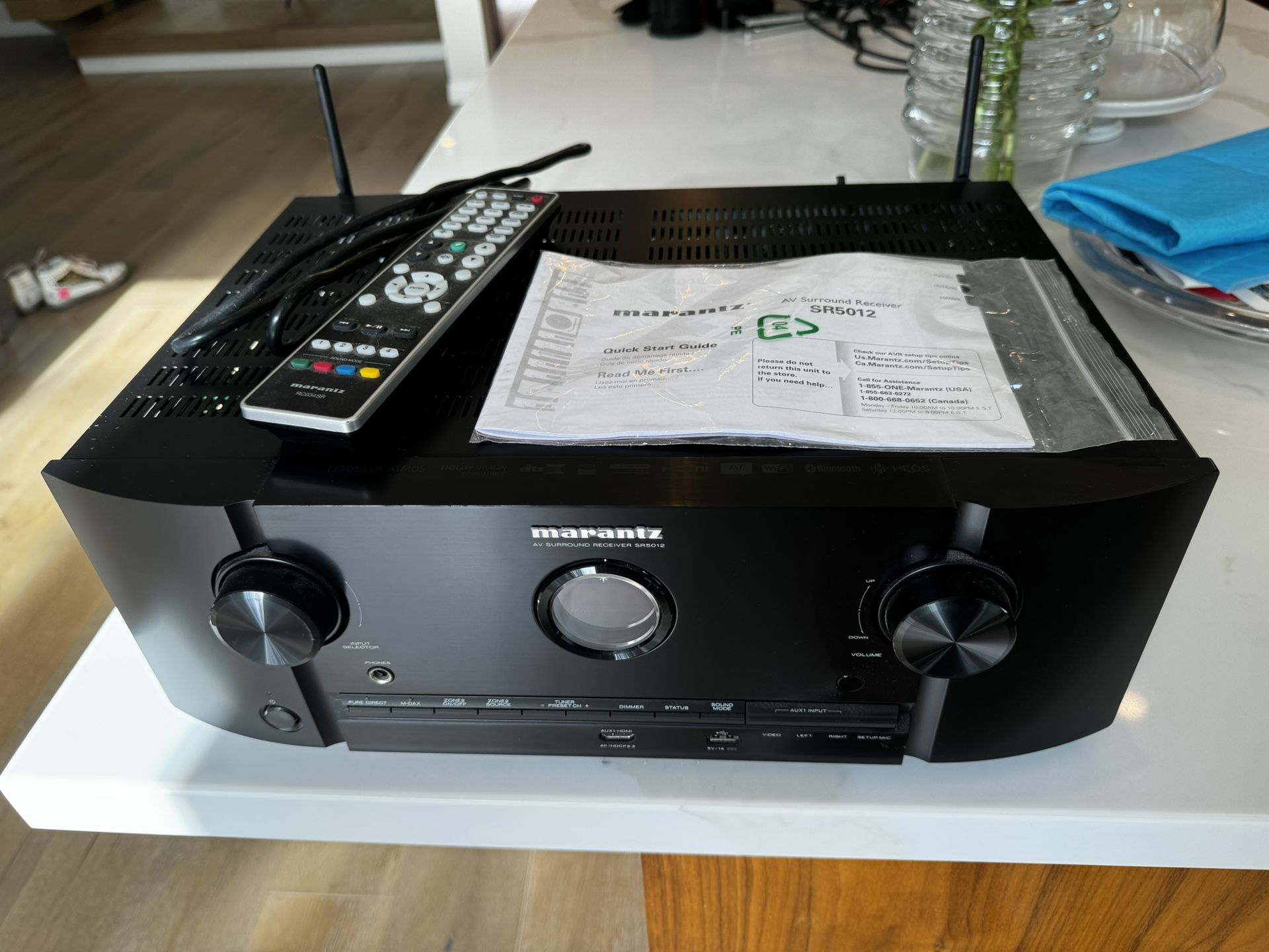 Marantz SR5012 7.2 Home Theater Receiver Dolby Atmos Wi-Fi HEOS HDR10 4K