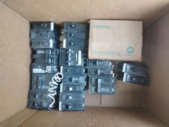 Electrical breakers, bell boxes+, staples and Rack-A-Tiers