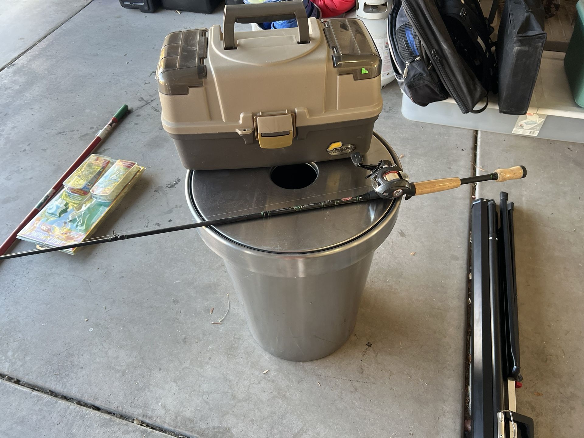 Free Fishing Rod And Tackle Box