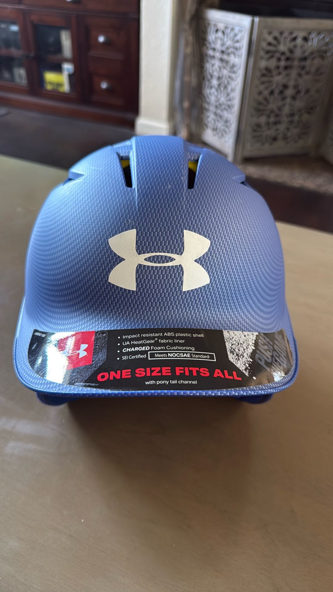 Under Armour Adult Baseball Batting Helmet OSFA 61/2-71/2 Blue Padded UABH2-100