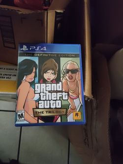 Grand Theft Auto 3 , Vice City , and San Andreas all 1 CD  PS 4