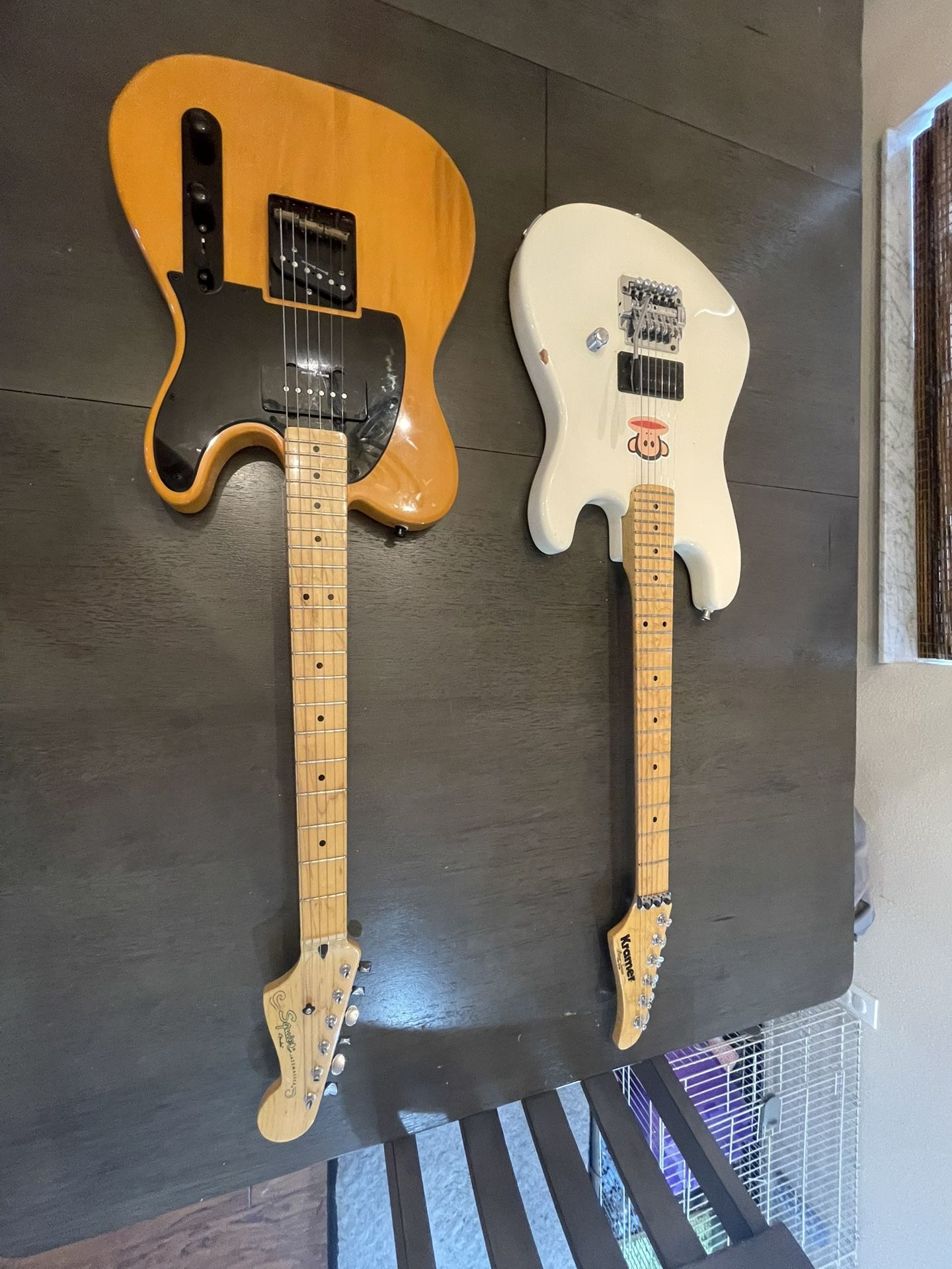 Fender Squir Jazzmaster Telecaster Butterscotch. Kramer Pacer Series Van Halen Copy