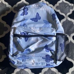 Blue Butterfly Backpack 