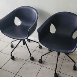 2 Mint Condition Ginger Ale Office Chair Roberto Lazzeroni