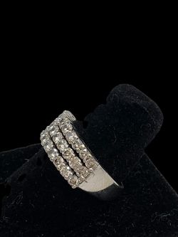 White gold diamond ring #30987