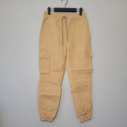 Cargo Pants Womens Size XS  Pull On Side Pockets Casual 100% Cotton 