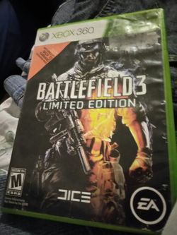 360 Xbox game: Battlefield three 3 limited edition