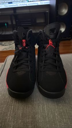 Air Jordan 6 Black Infrared Sneakers