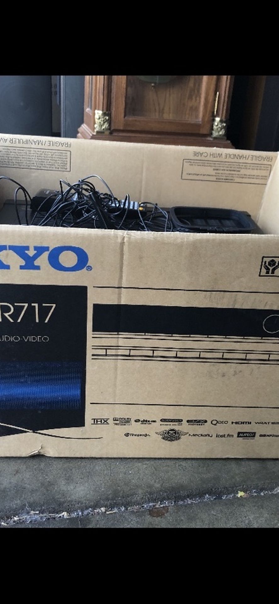 Onkyo TX-NR717 7.2-Channel Network AV HDMI Receiver W REMOTE(NO SOUND For REPAIR )