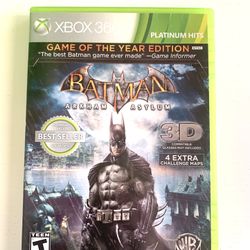 XBOX 360 BATMAN ARKHAM ASYLUM VIDEO GAME 