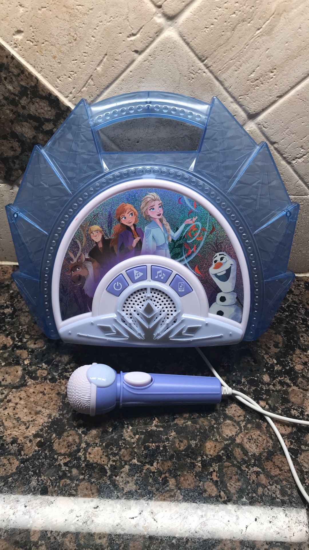 Disney Frozen Bluetooth Sing Along Booumbox, Lights, Music And Karaoke Microphone Children +3+