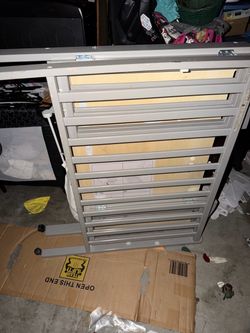 Gray Metal Multi-Drawer Storage Cabinet