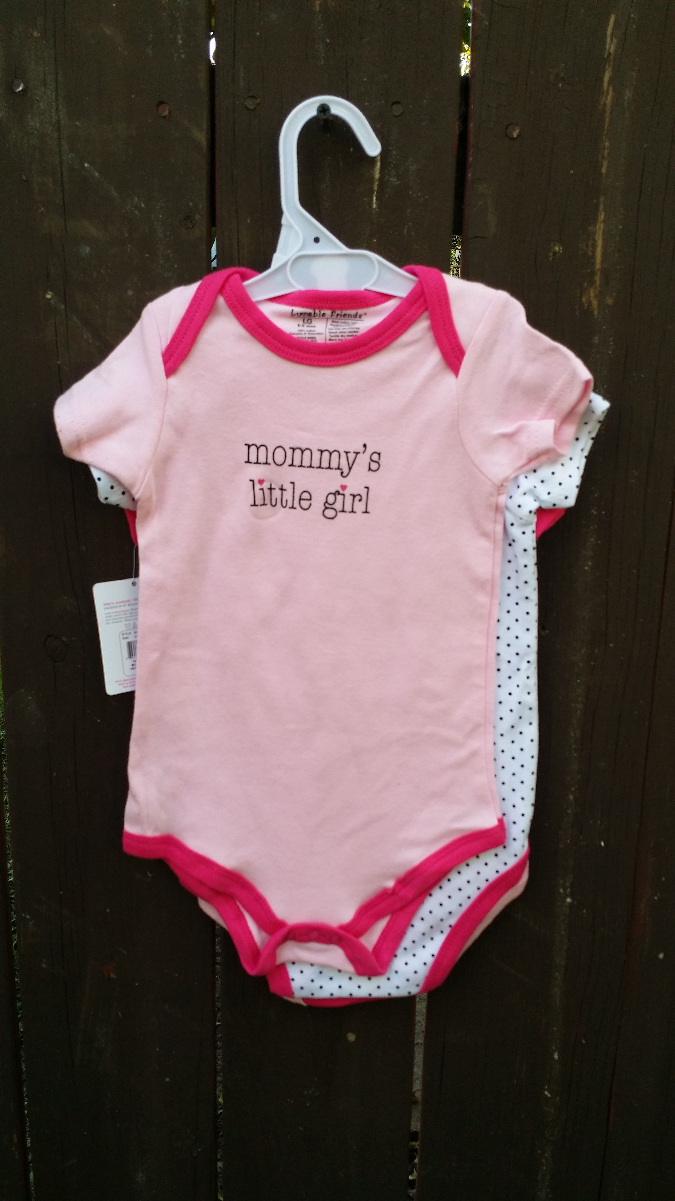 3 pc Onesie Girls 6-9 months