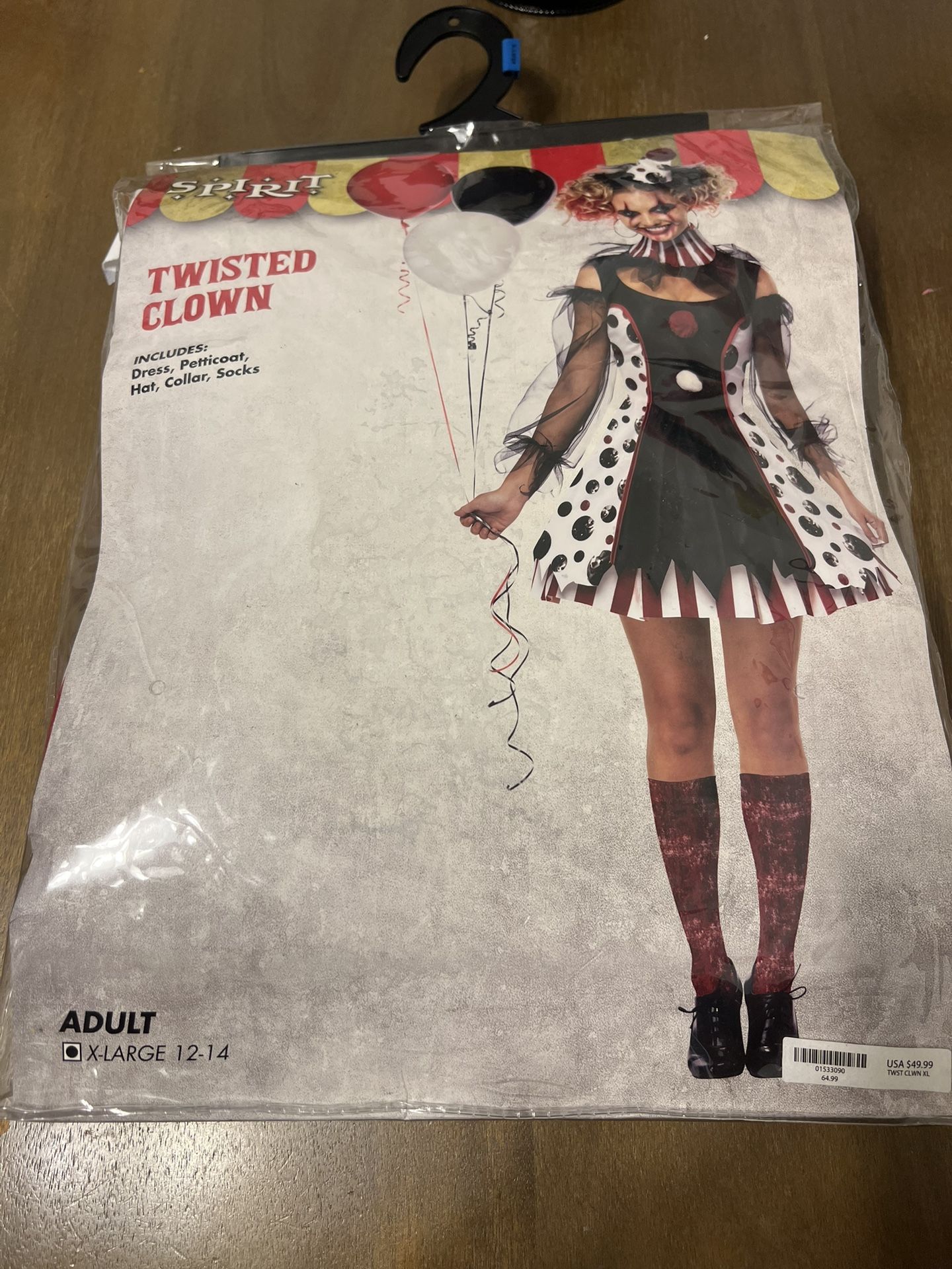 Spirit Twisted Clown Costume