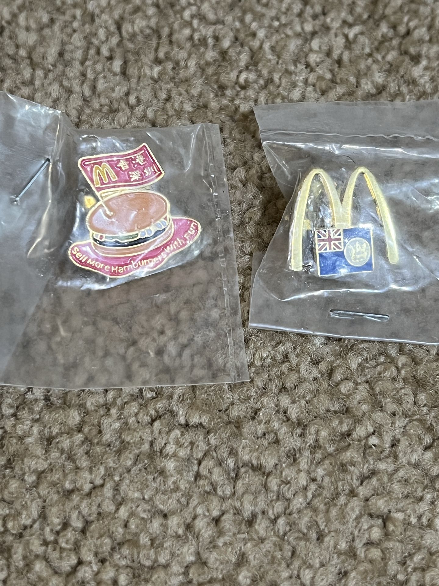Mcdonalds Hong Kong Celebrates 20th Anniversary Pin Set of 2 new