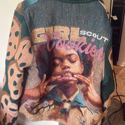 Girl Scout cookie jacket size XL