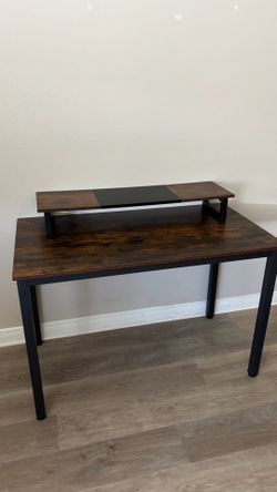dining table with two benches