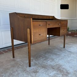 Mid century modern walnut desk