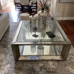 Coffee Table Z Gallerie Mirrored Glass