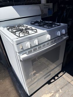 White Gas Range Stove with Oven