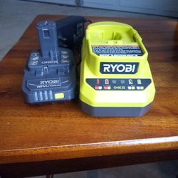 Ryobi Battery And Charger 