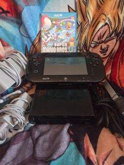 Black Nintendo Wii U Deluxe Set 32GB Console with 3 Games