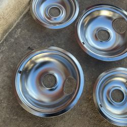 Four Electric Stove Drip Pans, New (all For $15) (NO SHIPPING)