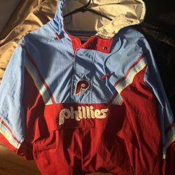 Old School Mitchell And Ness Phillies Wins Breaker Rare