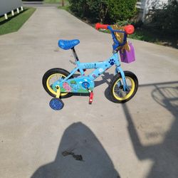 Boys Or Girls Blues Clues Bike With Training Wheels
