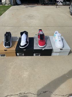 Lot of 4 Nike / Jordan Sneakers with Boxes