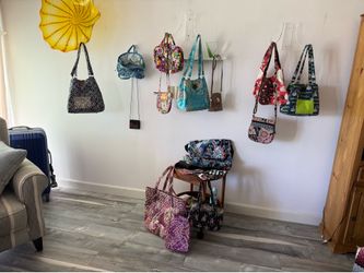 Purses galore.