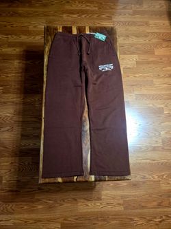 Denim Tears Men's Brown ADG Sweatpants.  Size Large.