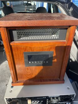 Lifesmart 4 Element 1500 -Watt Infrared quartz Cabinet Indoor Electric Space Heater with Thermosta