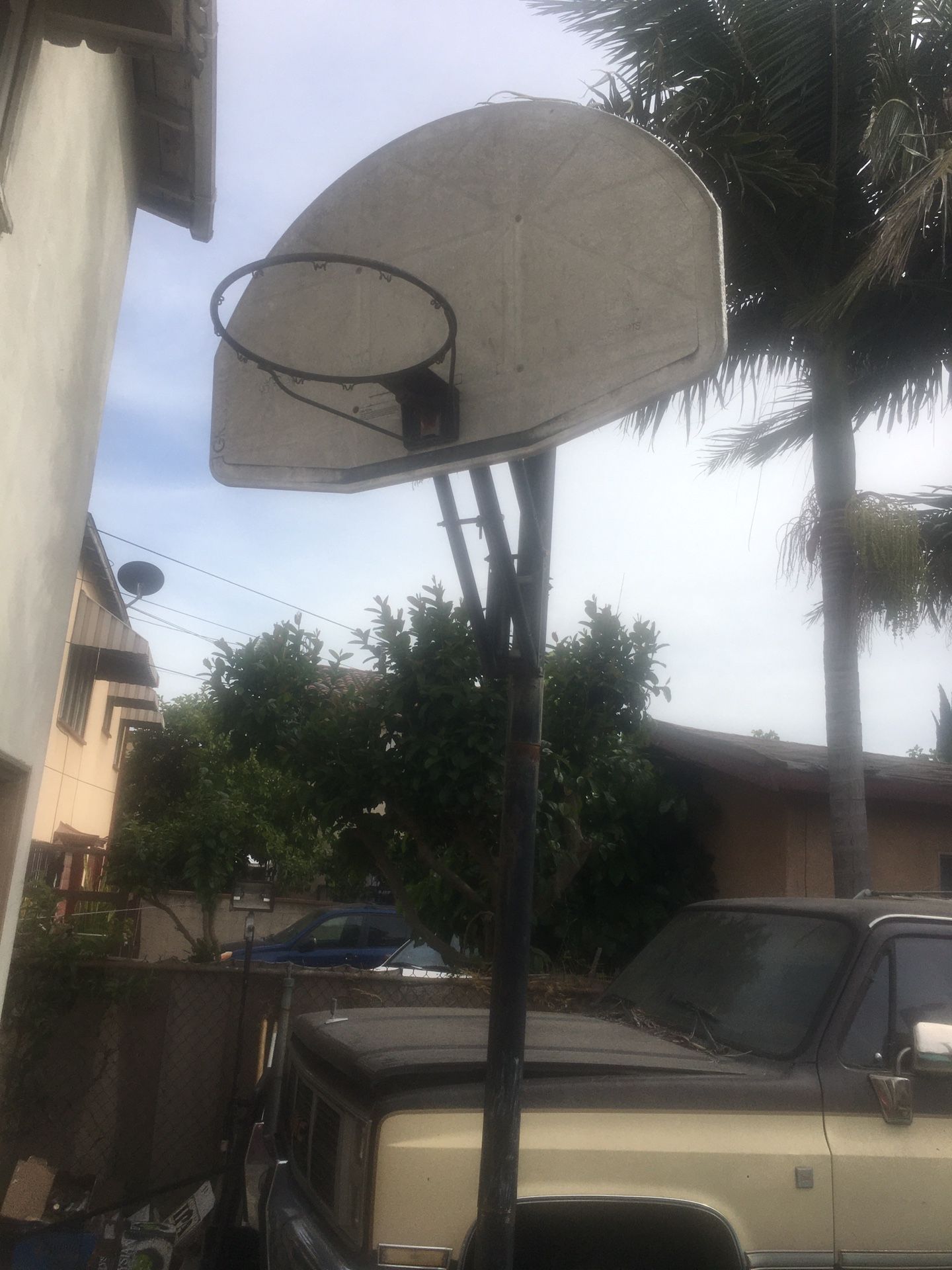 Basketball hoop with stand