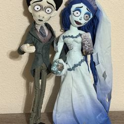  Spirit Tim Burton’s Corpse Bride Victor & Emily Plush Doll Set