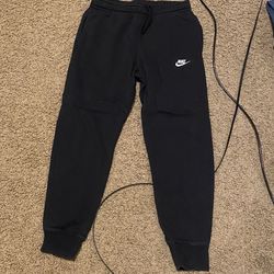 Nike Black Sweats Cuffed On Bottom