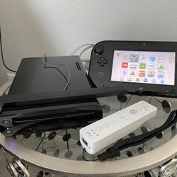 Nintendo Wii U 32GB BLACK Console + Gamepad One Owner Tested/Works!