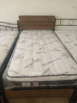 Twin Size Bed And Pillow Top Mattress