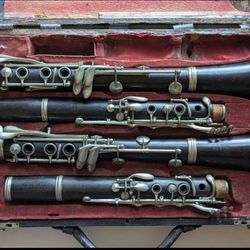 Vintage Buffet Crampton France A & Bb Clarinet Set RARE