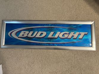 Bud Light Framed Sign