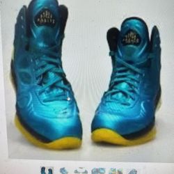 New Nike Air Max Hyperposite Shoes 524862 303 Tropical Teal Yellow 