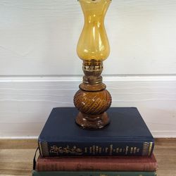 Miniature Amber Oil Lamp 