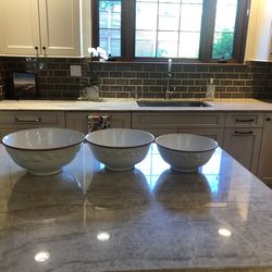 3 Antica Fornace Ceramic Nesting Biwls  