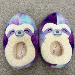 Squishmallows Slipper Sloth Big Kids Size 4-5 